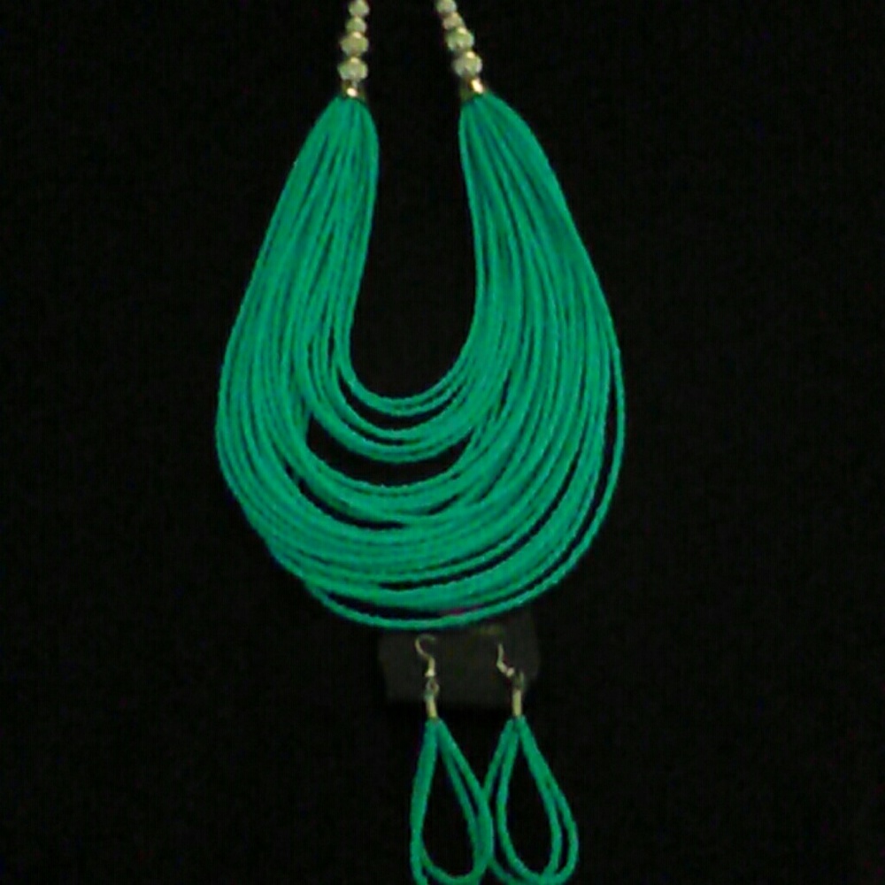 Fashion necklace and earrings set